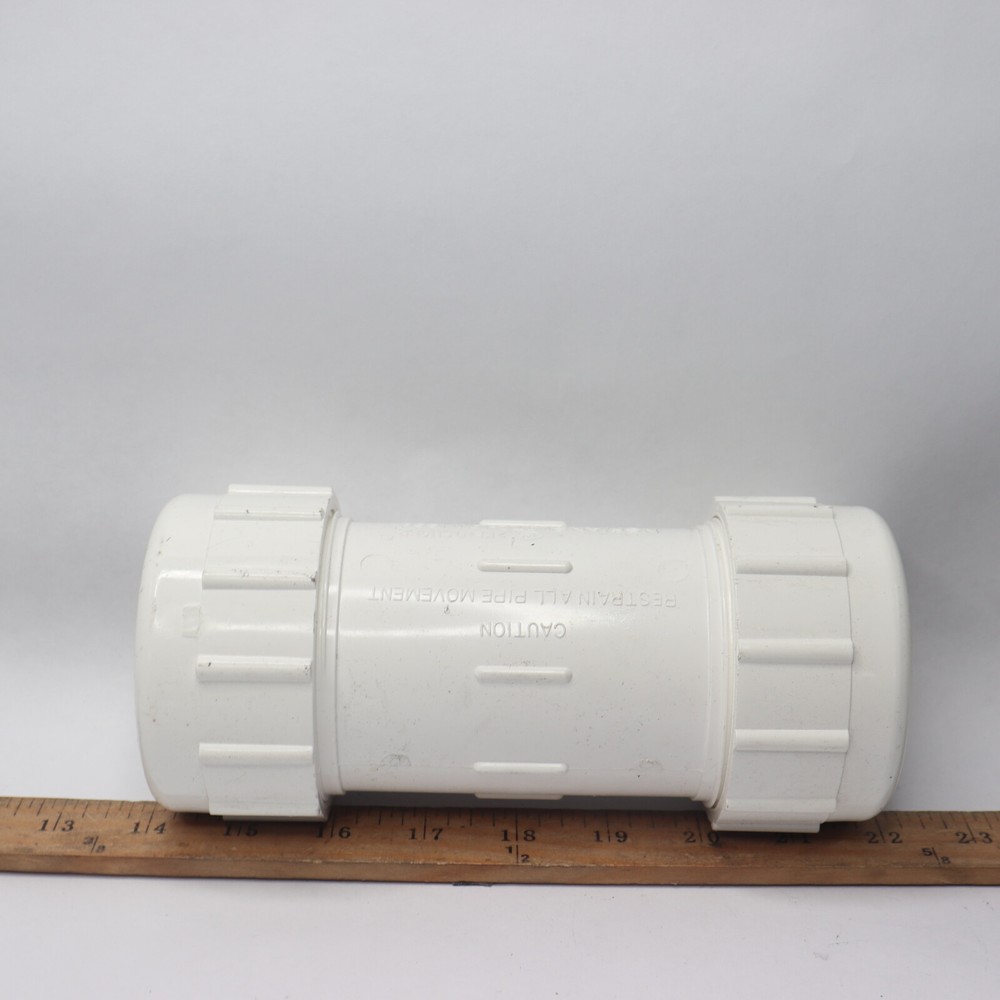 Smith Cooper Compression Coupling Pvc White 2" 883235202