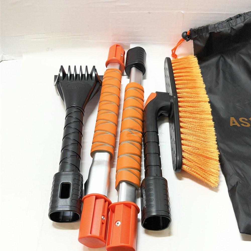 AstroAI Snow Brush Ice Scraper Car Windshield,Detachable, Extendable 40in Scrape