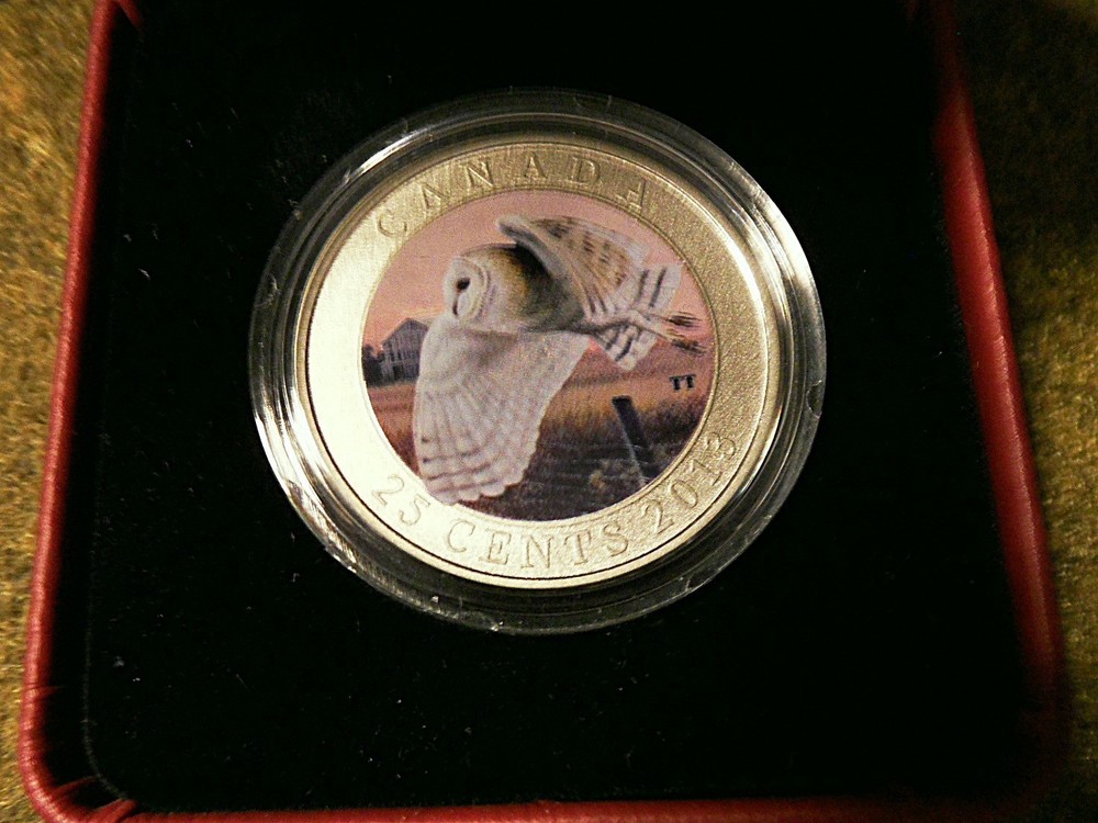 CANADA 2013 25 CENT BARN OWL