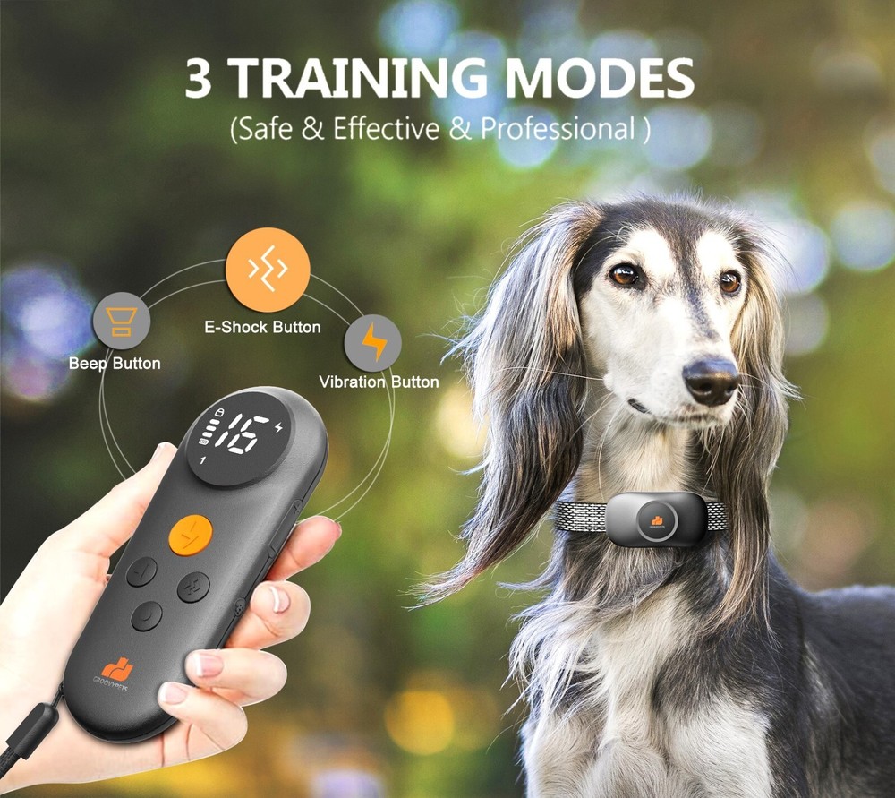 550 YD Remote Dog Training Shock Collar Waterproof for Small Medium Large Dogs