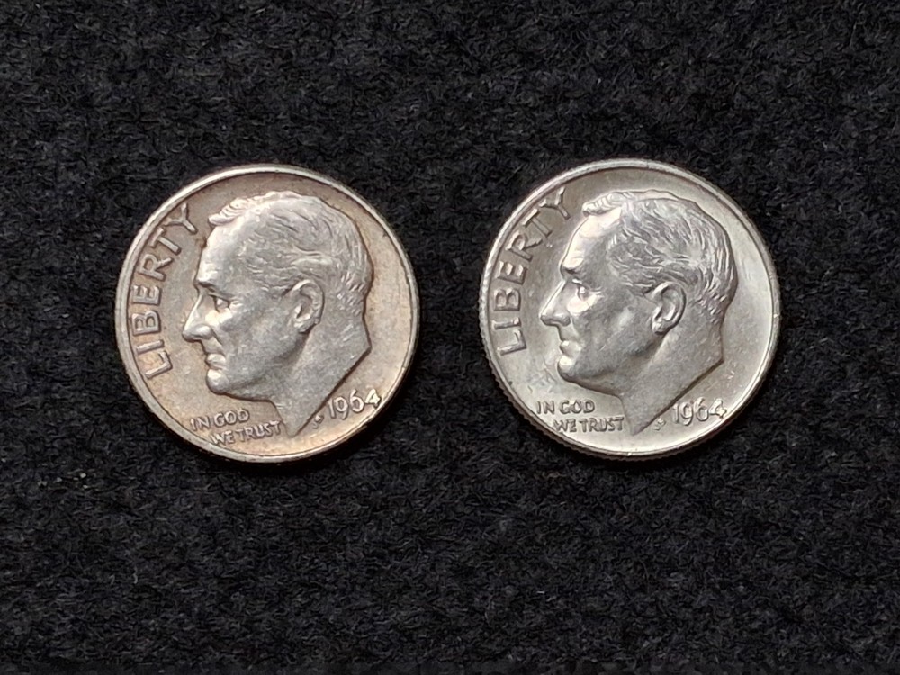 1964 P Roosevelt Dime (2 Coins)