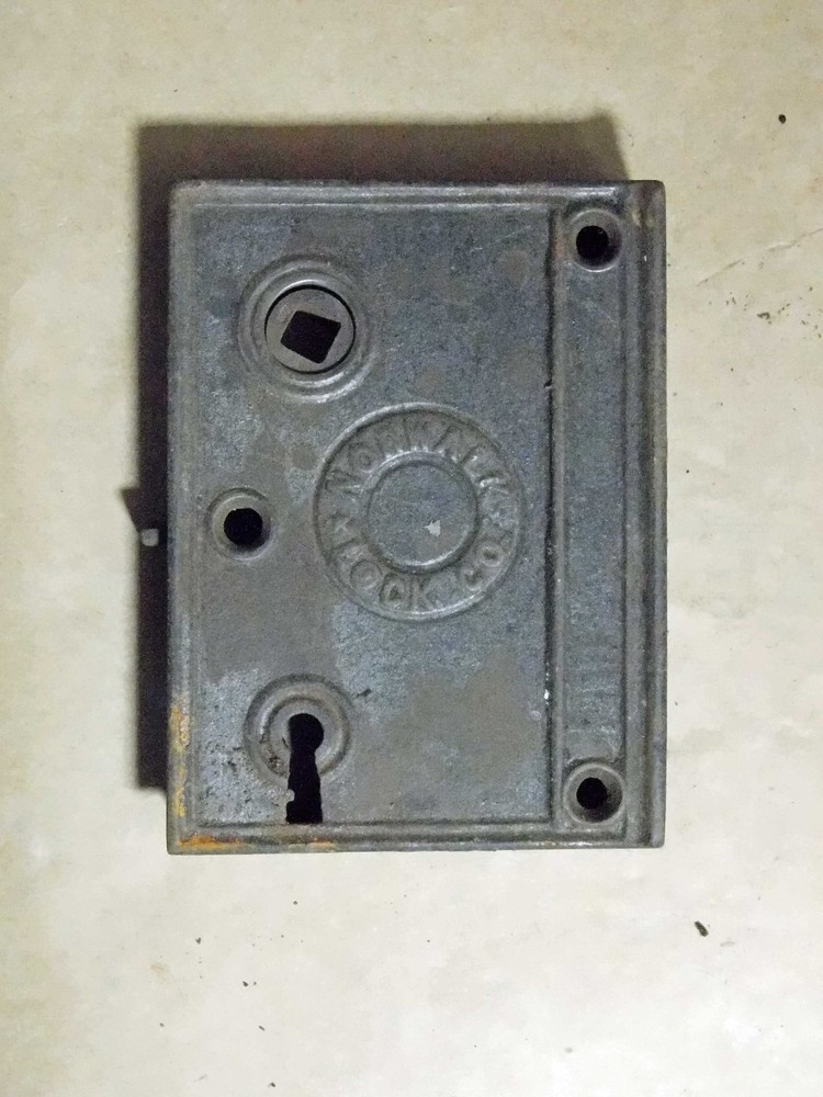 5 antique rin locks all marked by maker