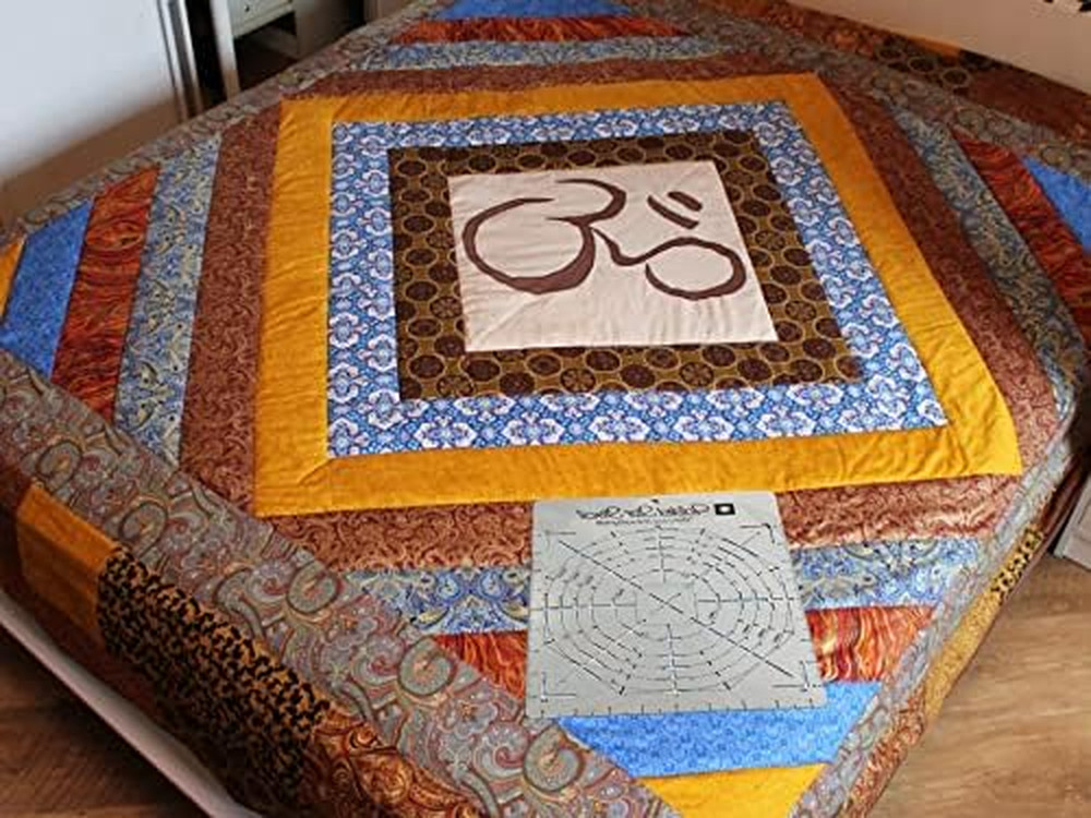 Folded Star Guide Template for Fabric, Custom-Printed 9" X 11" Interfacing Templ