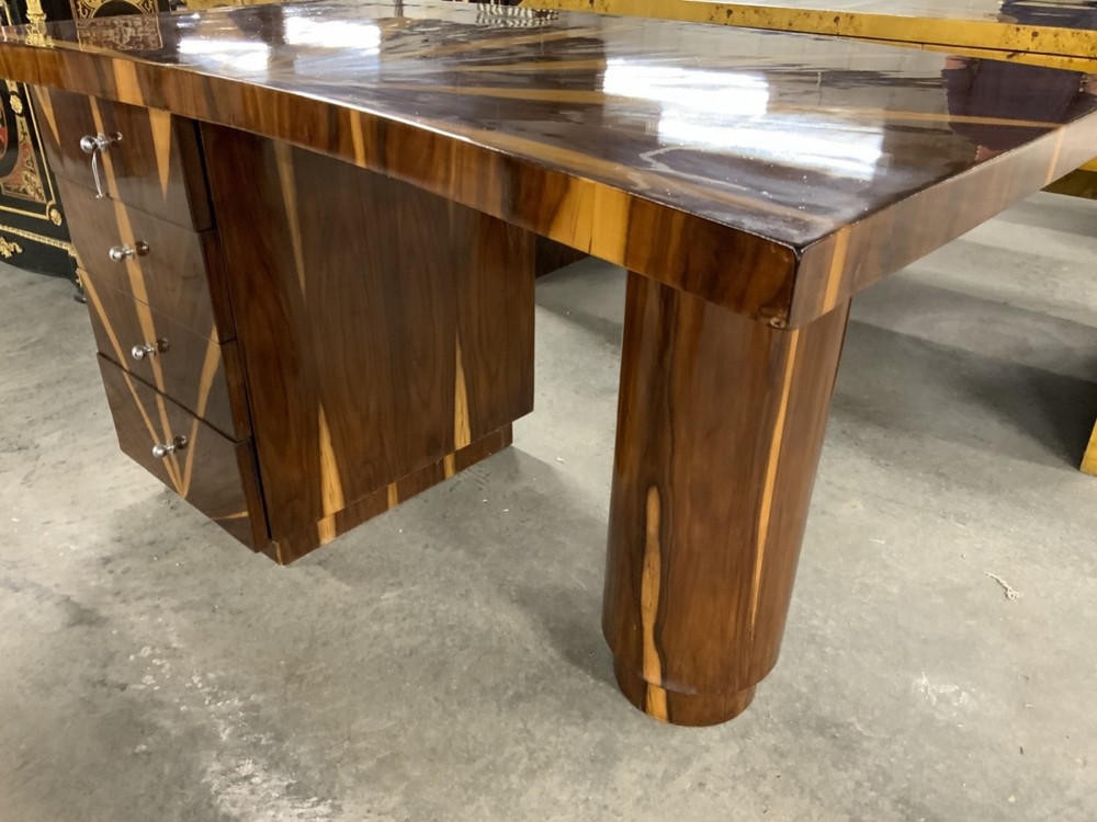 Vintage Art Deco Four Drawer Desk
