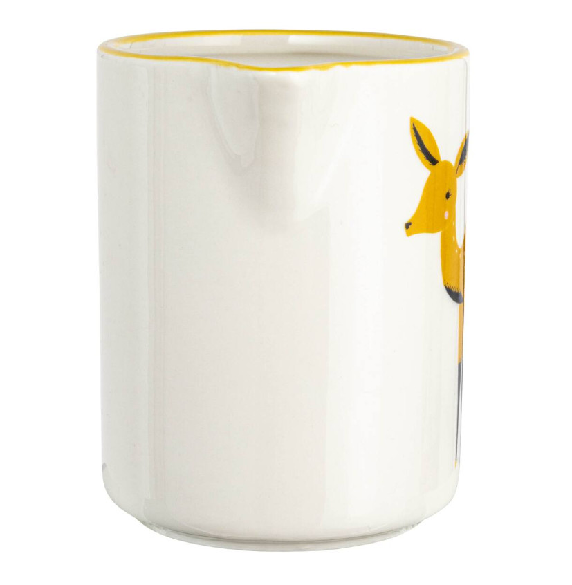 Hello Honey Painted Deer Stoneware Creamer