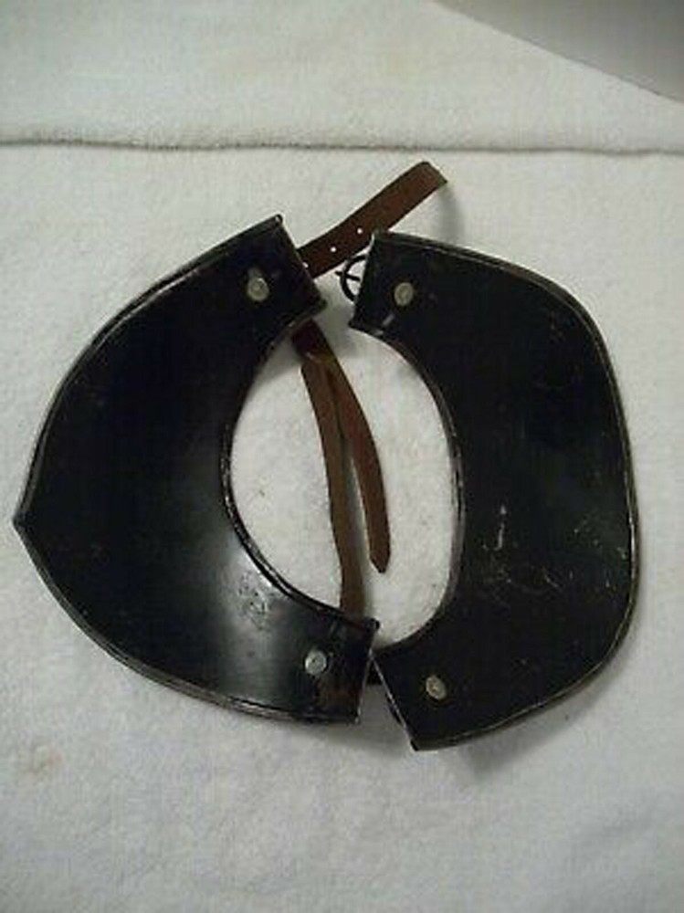 BOTH Medieval Gorget & Pauldrons Neck & Shoulder Guards 16G LARP Armor Set