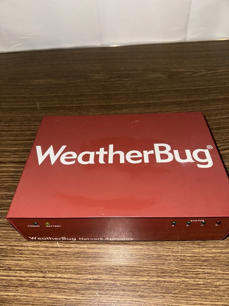 WeatherBug Tracking Station Red Box Weather Data Logger Internet Transmitter