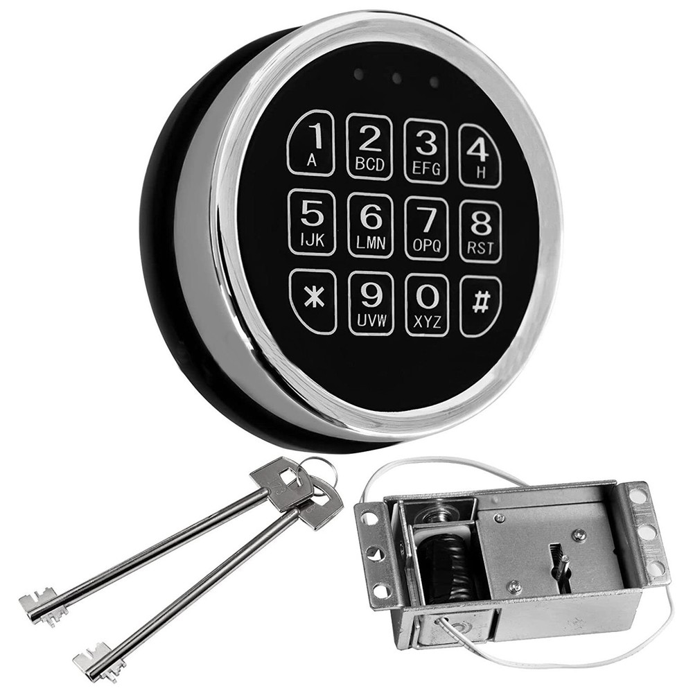 Stack-On Safe Lock Electronic Digital Safe Lock Replacement Solenoid W/ 2 KeyY7x