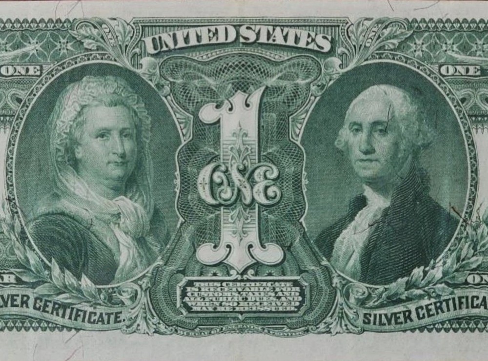 1896 $1 🇺🇸 EXAMPLE ( Silver Certificate Educational Note) Solid Number 4’s EPQ