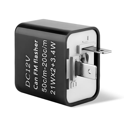 12V Speed Adjustable 2 Pin LED Flasher Relay, Electronic Flash Relay for