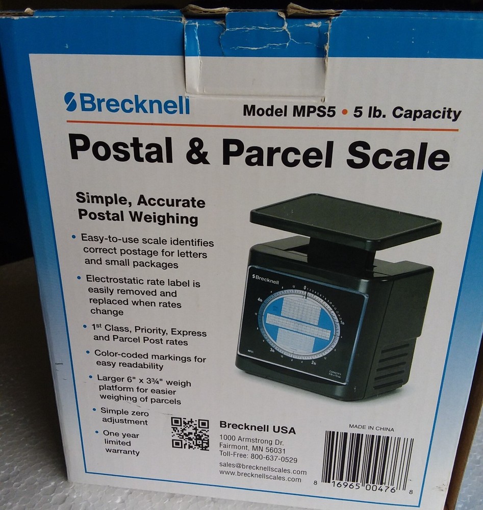 Brecknell Postal Parcel Package 5 lb Capacity Scale NEW Open Box