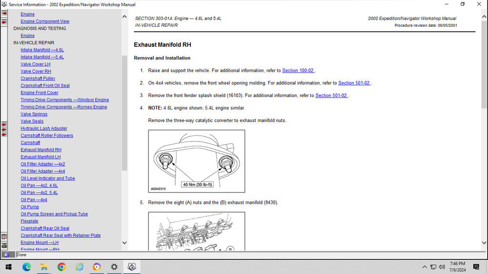 2002 Ford Thunderbird Service Repair Manual CD