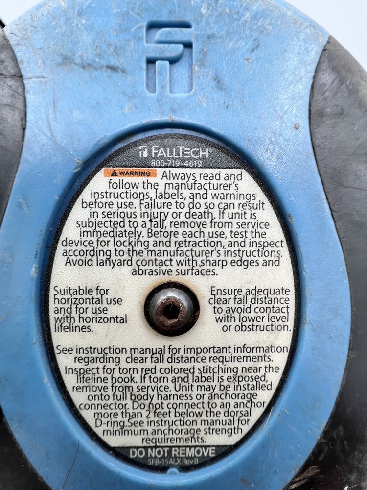 FallTech Duratech Mini 6' SRL w/ Steel Snap Hook **PREOWNED**