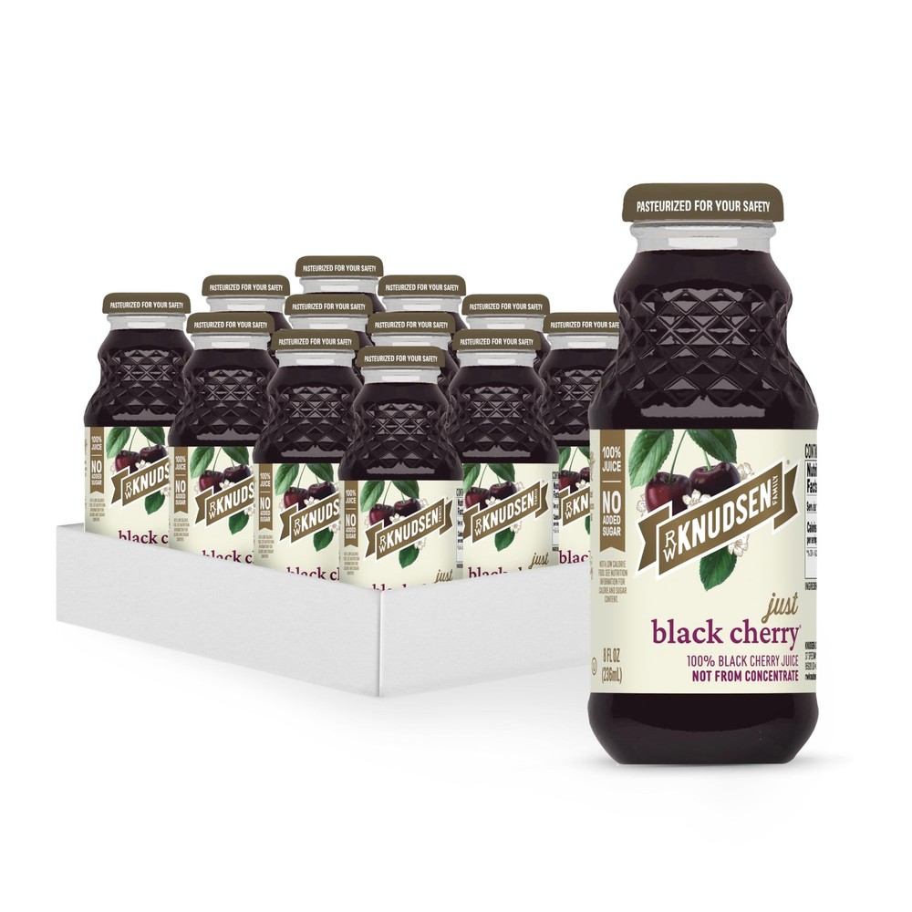 Just Black Cherry Juice, 8 fl oz (12 Pack)