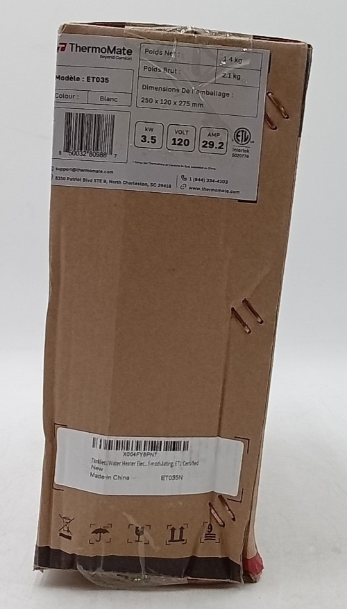 Thermomate ET035 Electric Tankless Water Heater Mini White