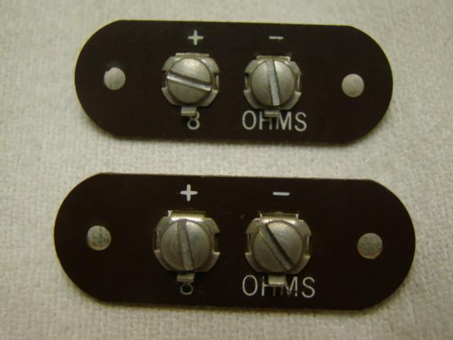 PHENOLIC SPEAKER TERMINAL STRIP 2 SCREWS (pair)