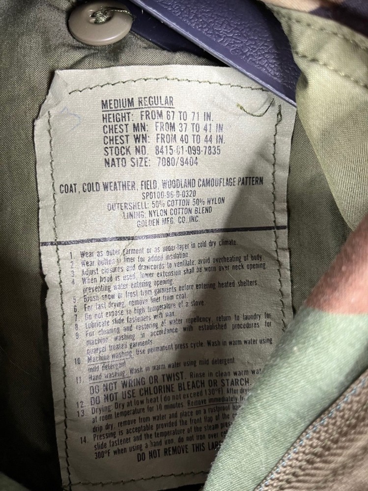 Vintage Woodland Field Jacket Size: Medium - Regular #14