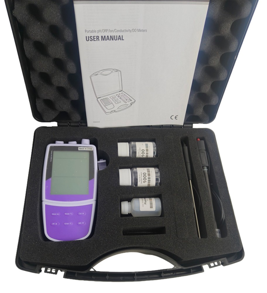 Fluoride Ion Meters with Calibration Solution Automatic Temperature Compensation