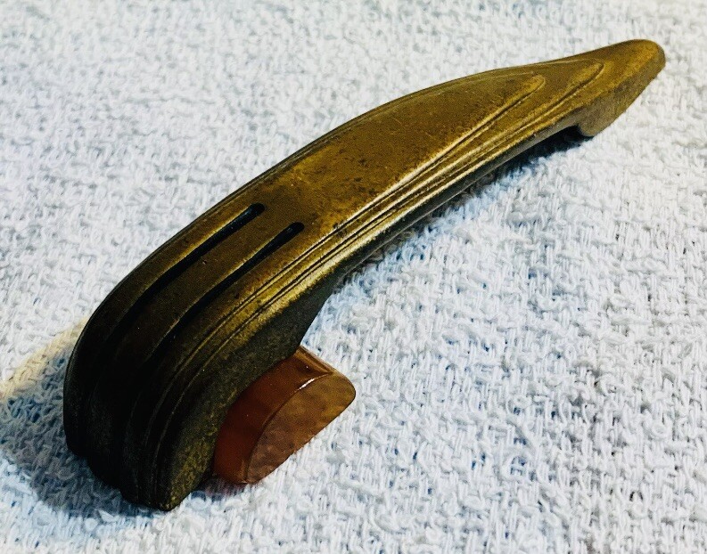 4”Centers Brass Antique Art Deco Butterscotch Tortoise Bakelite Drawer Pull