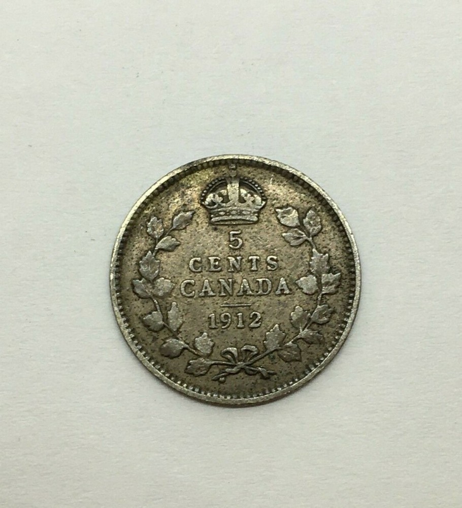 Canada 1912 5 Cents  VF
