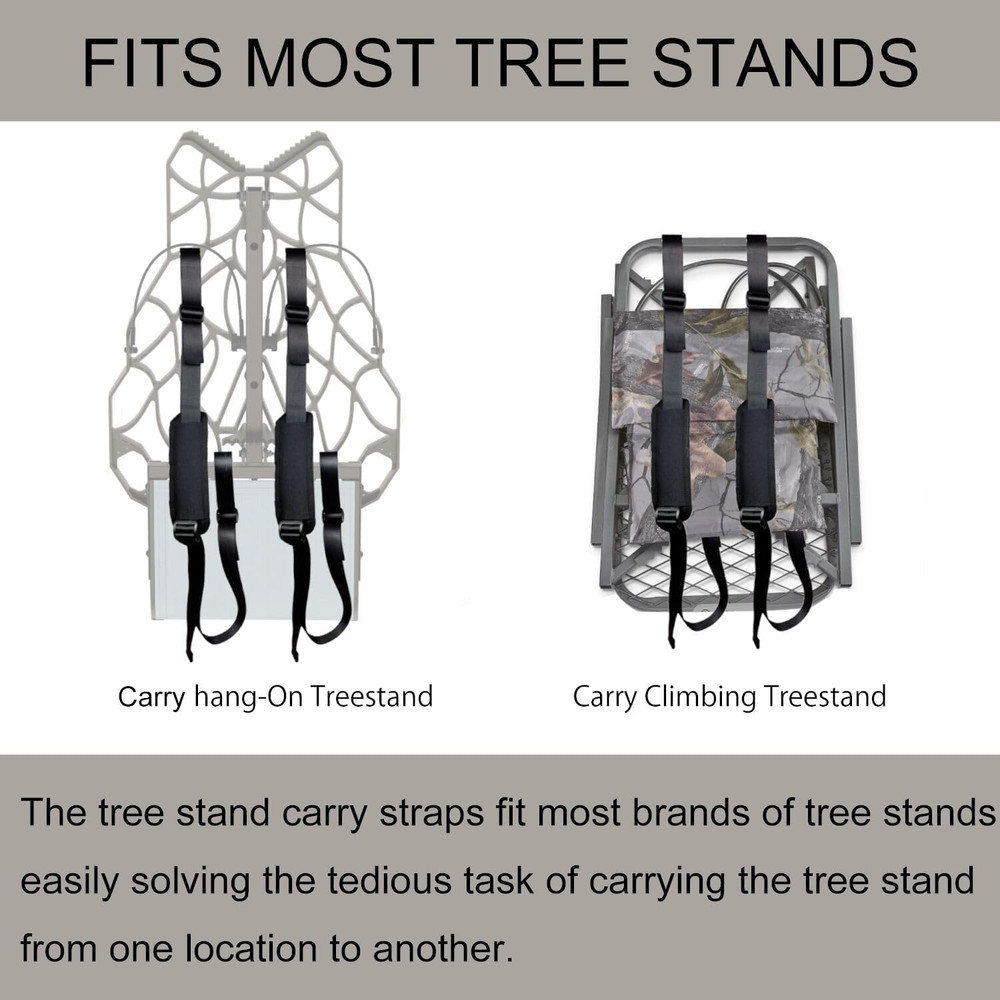 Tree Stand Transport System Lightweight Universal Backpack Carrier with Adjustab