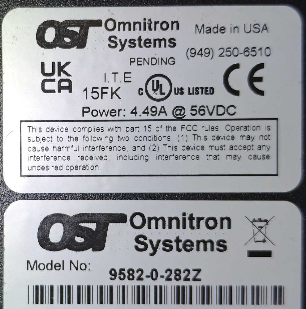 Omnitron RuggedNet 10GPOE+/Mi Industrial PoE+ Switch – GENTLY USED