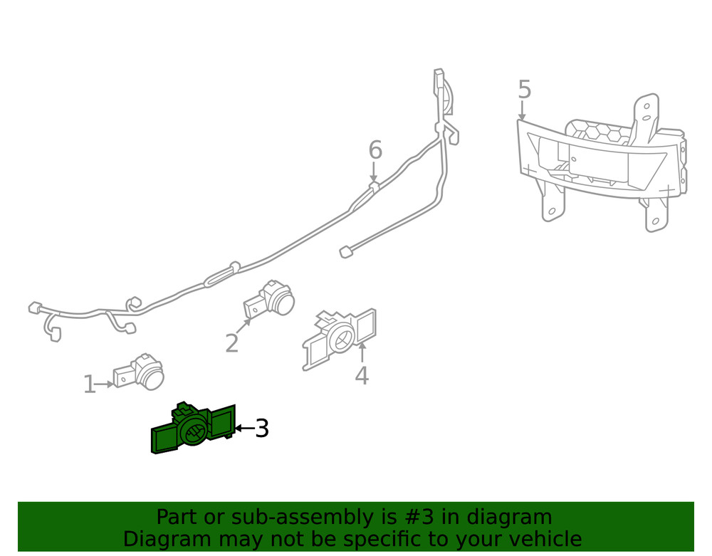 Genuine Mitsubishi Park Sensor Retainer 8651A425HB