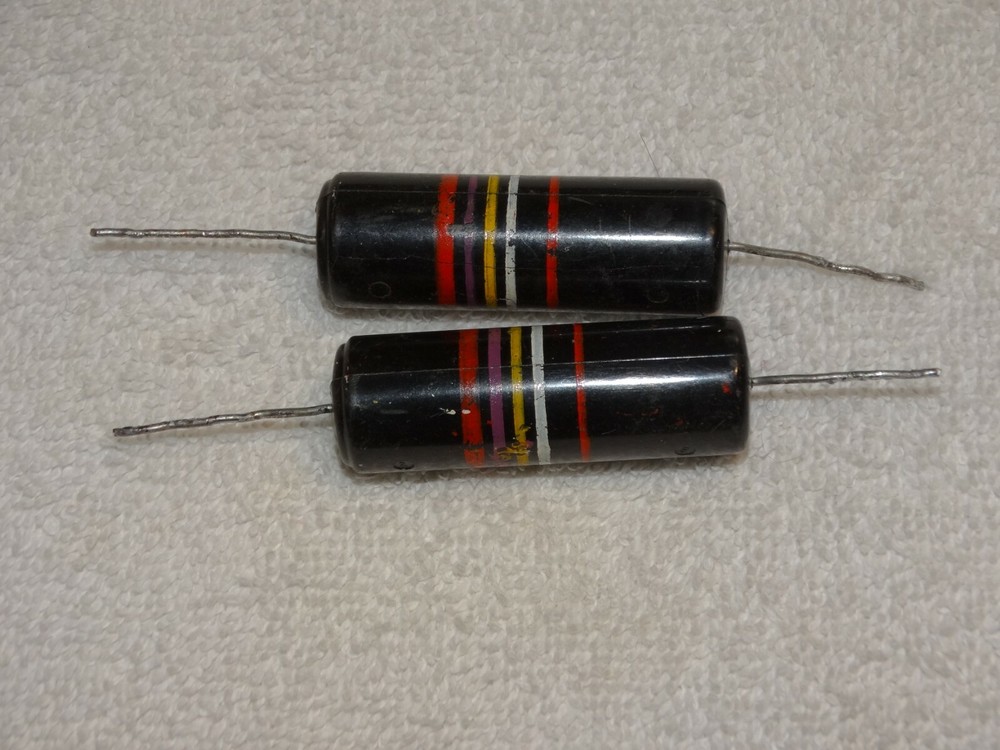 2 - Sprague Bumble Bee Capacitor Pulls .27 200v  *Vintage*