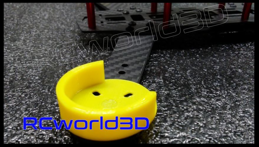 QUADCOPTER BRUSHLESS MOTOR MOUNT/BASE PROTECTOR 4PCS 3D PRINTED SOLID - PLA