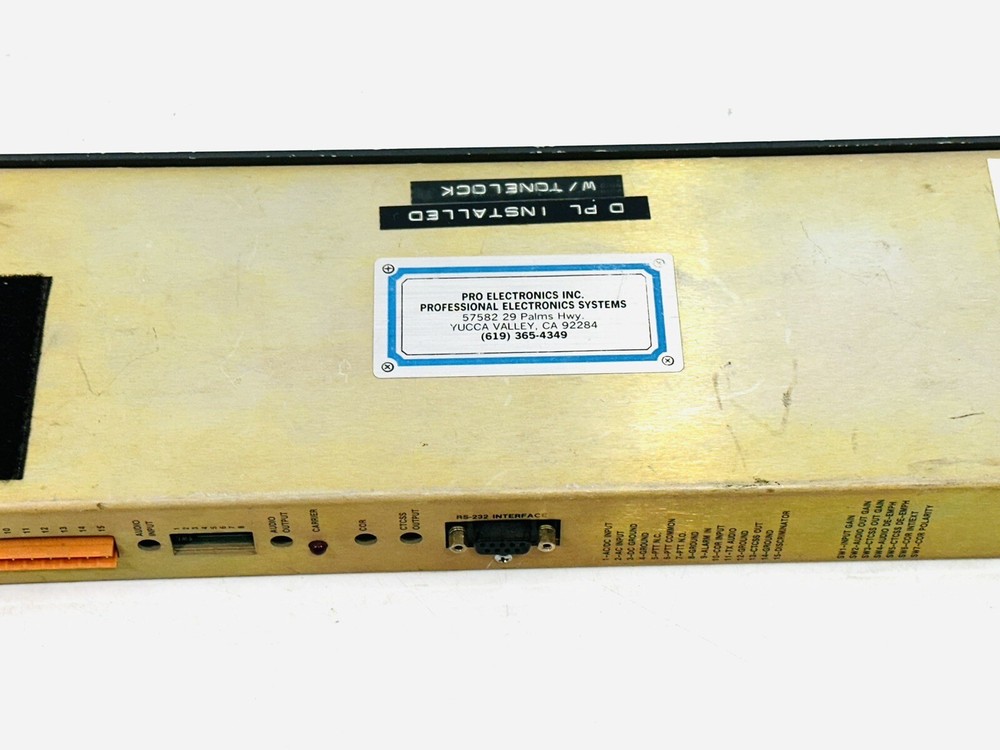 ZETRON 38A REPEATER PANEL |010-5967078, UNTESTED AS IS