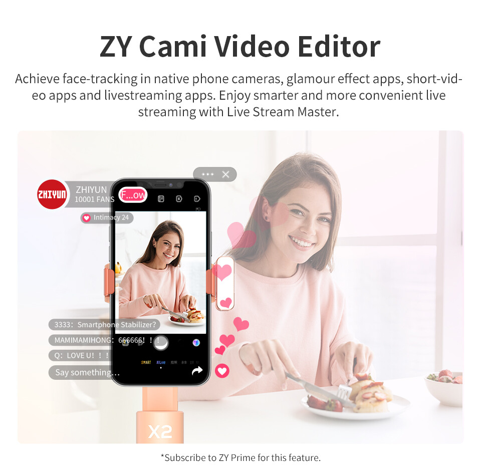 ZHIYUN Smooth X2 Gimbal Stabilizer combo Extendable Handheld iPhone Android