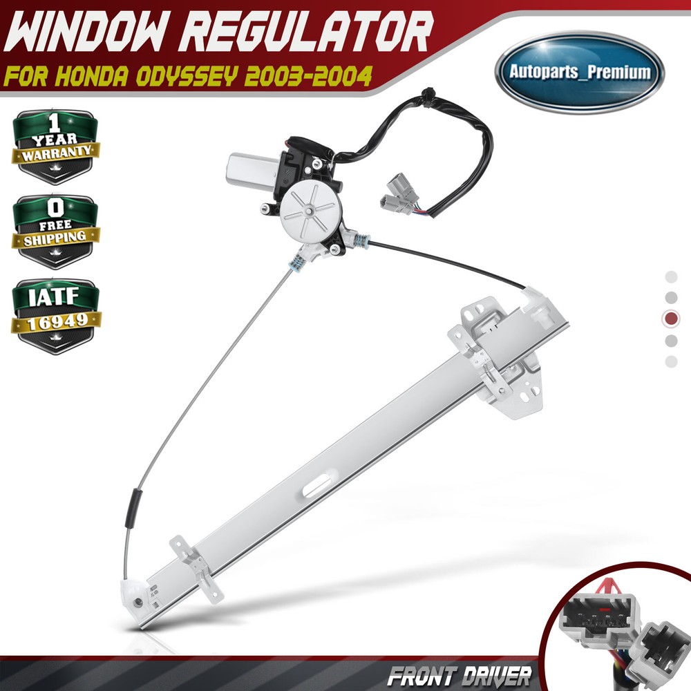 Power Window Regulator with Motor for Honda Odyssey 2003 2004 Front Left Driver