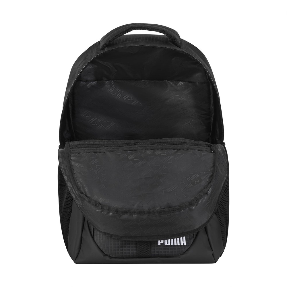 PUMA Strategy Backpack, Black, OS Large, Black/White