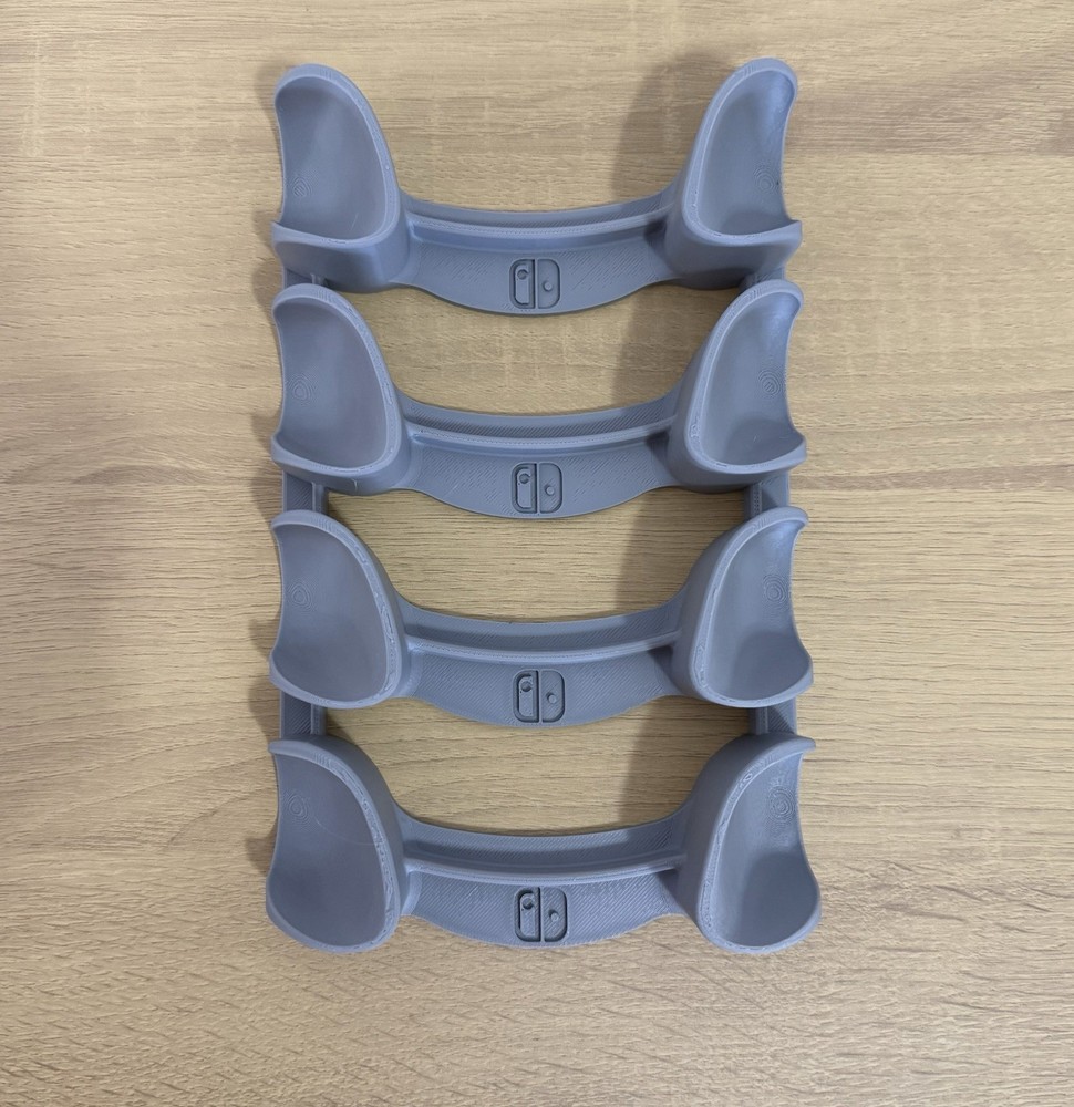 Nintendo Switch Pro Controller Stand Holder - 4 Controller Organizer Dock - Gray