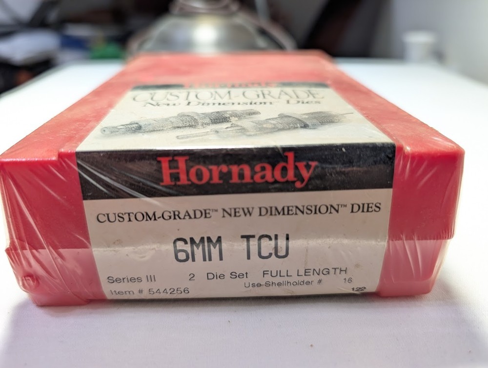 Hornady 6mm TCU Custom Grade Reloading Dies - NEW FREE SHIP