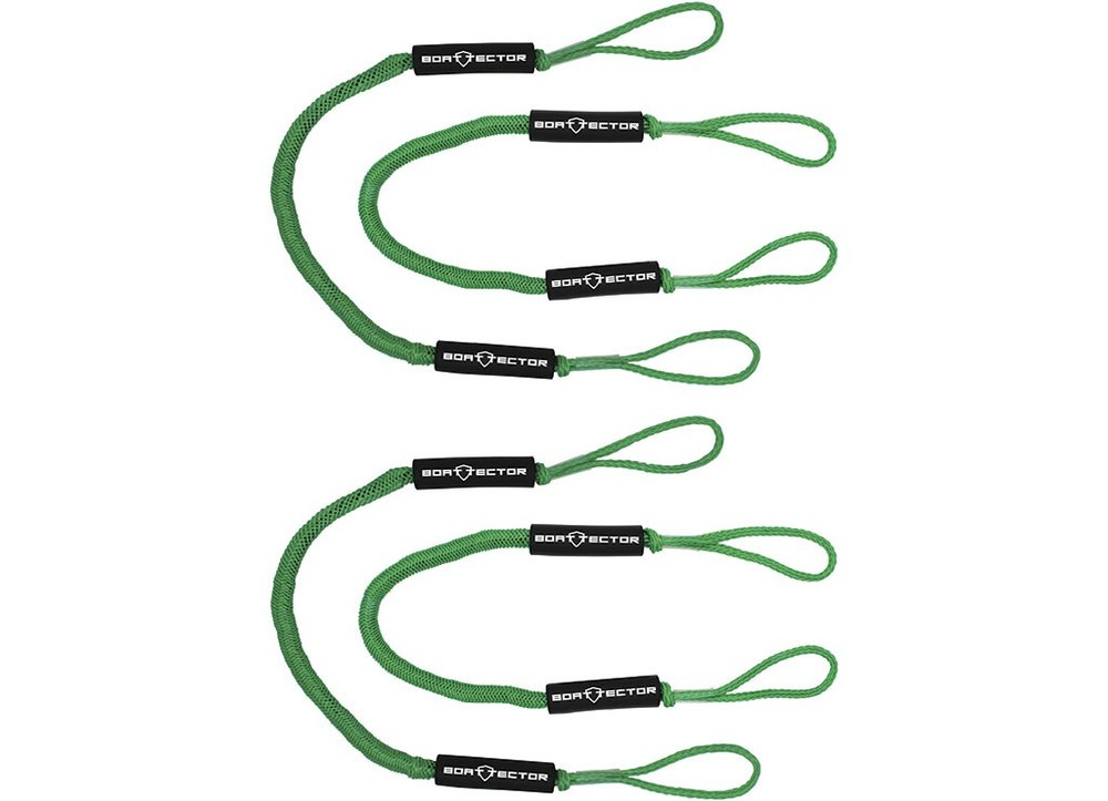 Extreme Max 3006.3246 BoatTector Bungee Dock Line Value 4-Pack - 4', Green