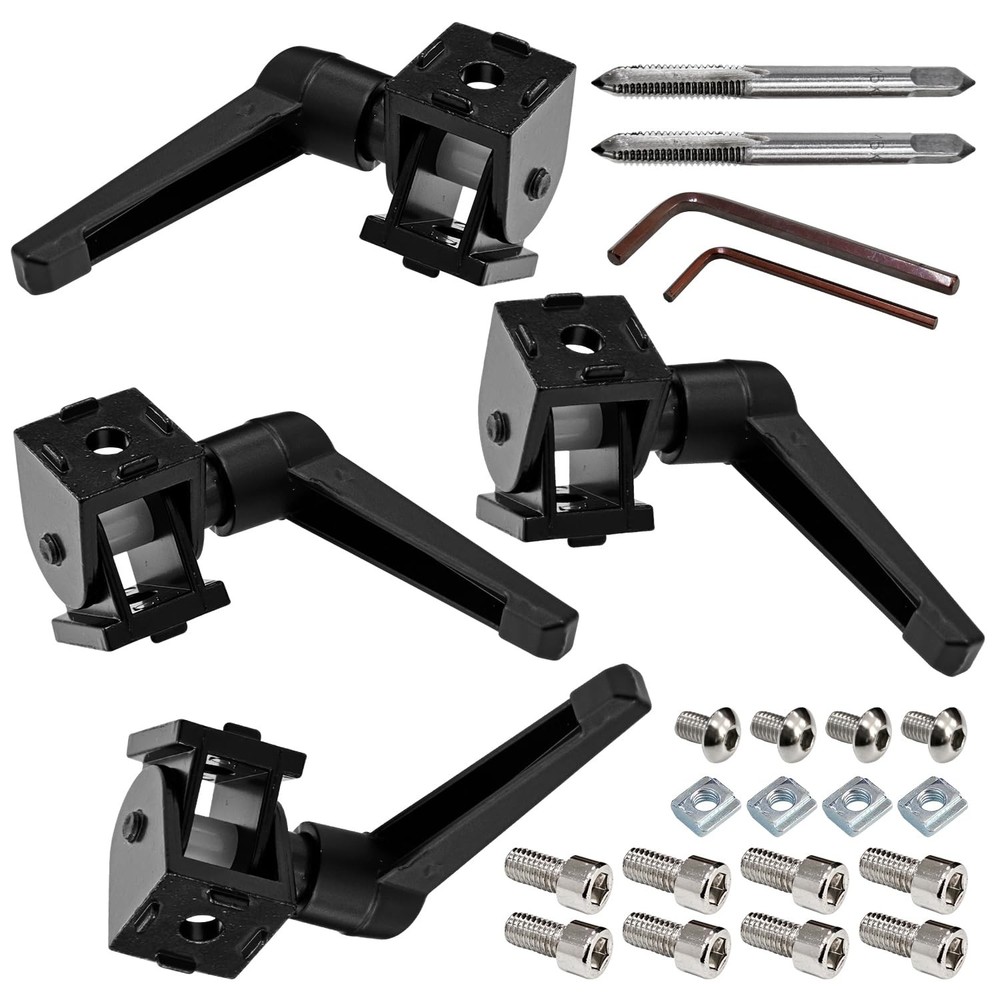 4 Sets 2020 Series Aluminum Extrusion Profile Connector, 180° Adjustable Flex...