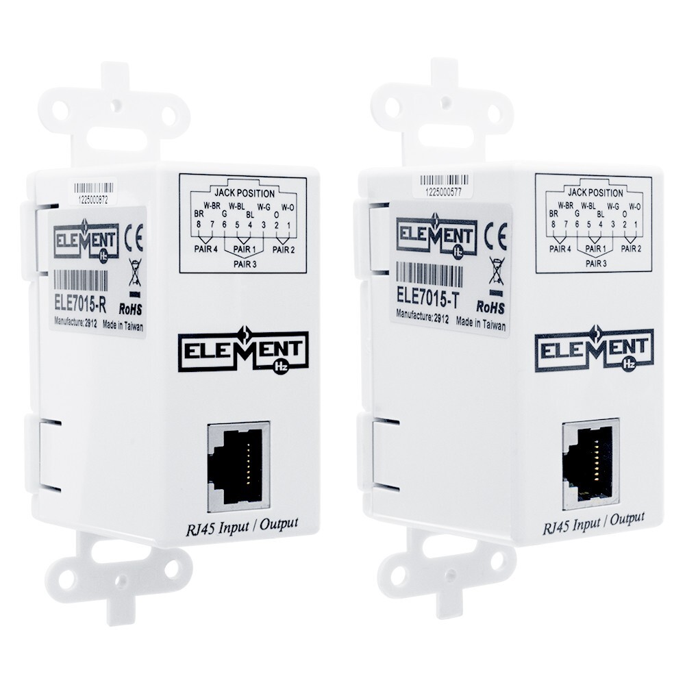 Element-Hz™ ELE7015 VGA Over Cat5e/6 Extender Wall Plate (White)