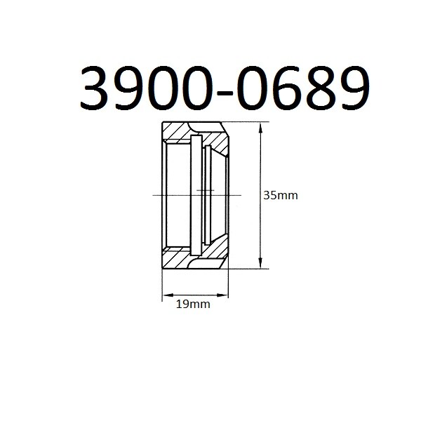 UM-TYPE ER20 COLLET CHUCK NUT (3900-0689)