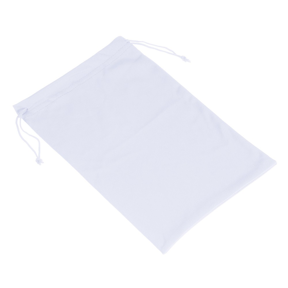 Ski Goggle Bag, Microfiber Snow Goggles Case Drawstring Pouch White