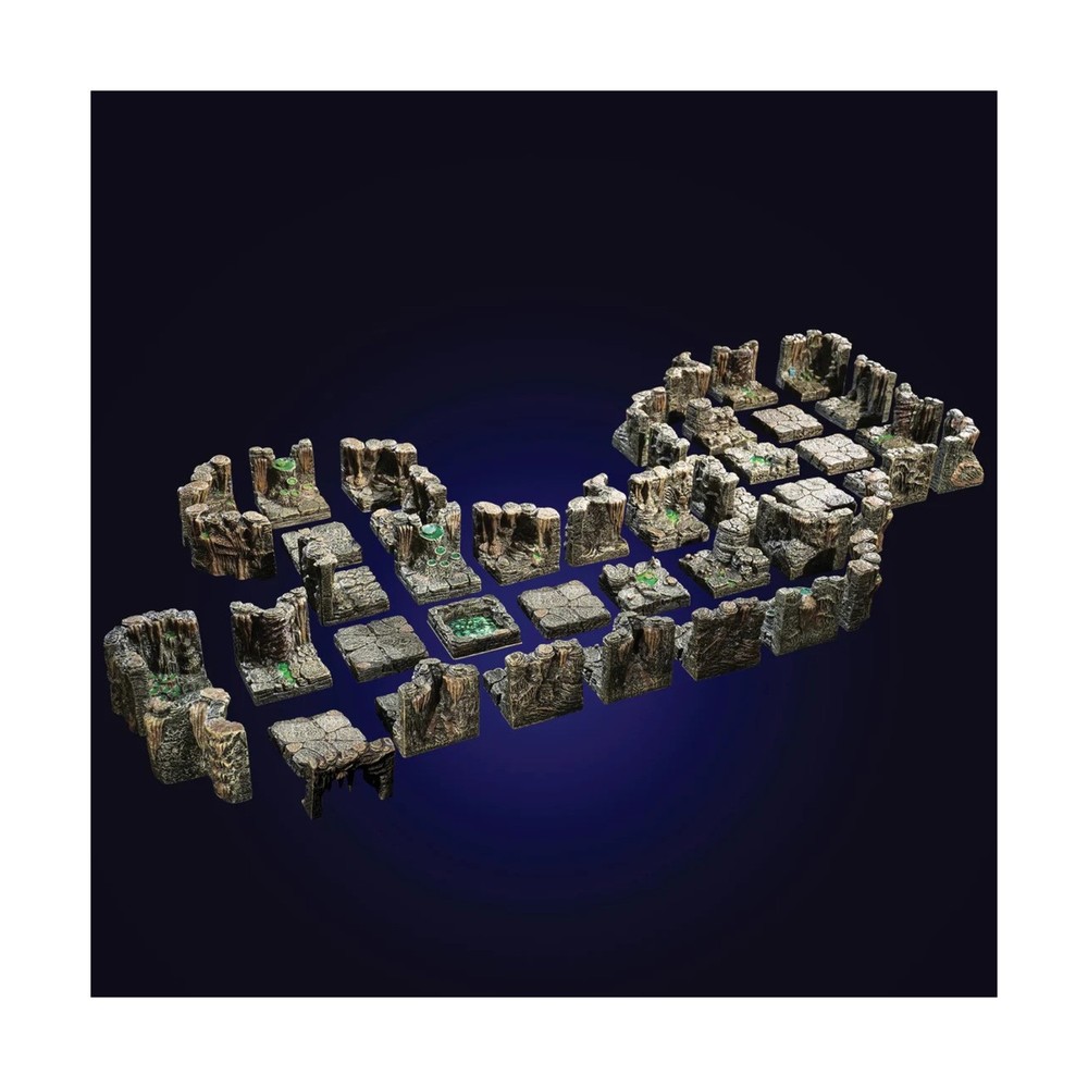 Dwarven Forge Dwarvenite Cavern Set Caverns Core Mega Pack NM