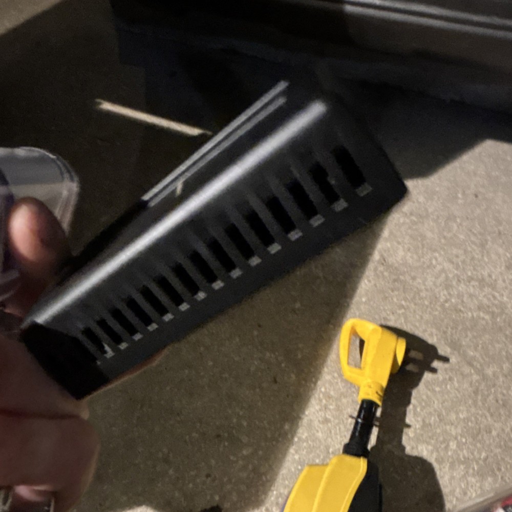 Micro-Air Easy Touch RV ASY-350 Programmable Touch Thermostat Black Rectangular