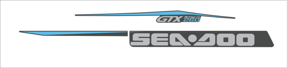 SEADOO GTX 260 LIMITED 2017 Graphics / Decal / Sticker Kit