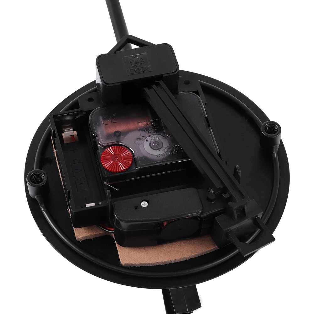 Modern Round Wall Clock Unique Design Silent Quartz Movement For Office, Study