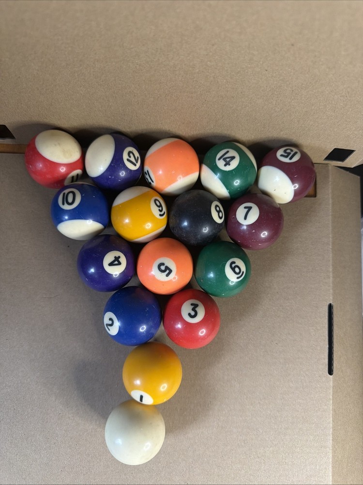 Billiard Pool Ball Standard Set Mini Size 1 1/2" - 38 mm