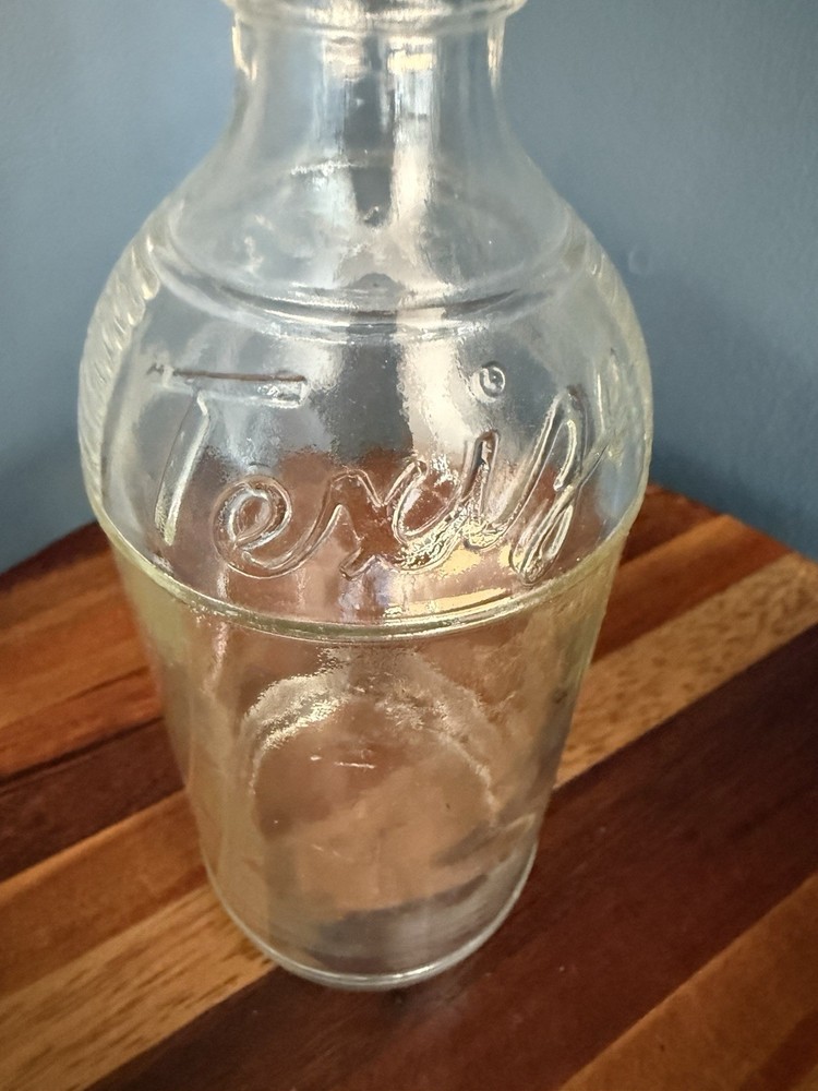 Texize Glass Bottle Embossed Ringed
