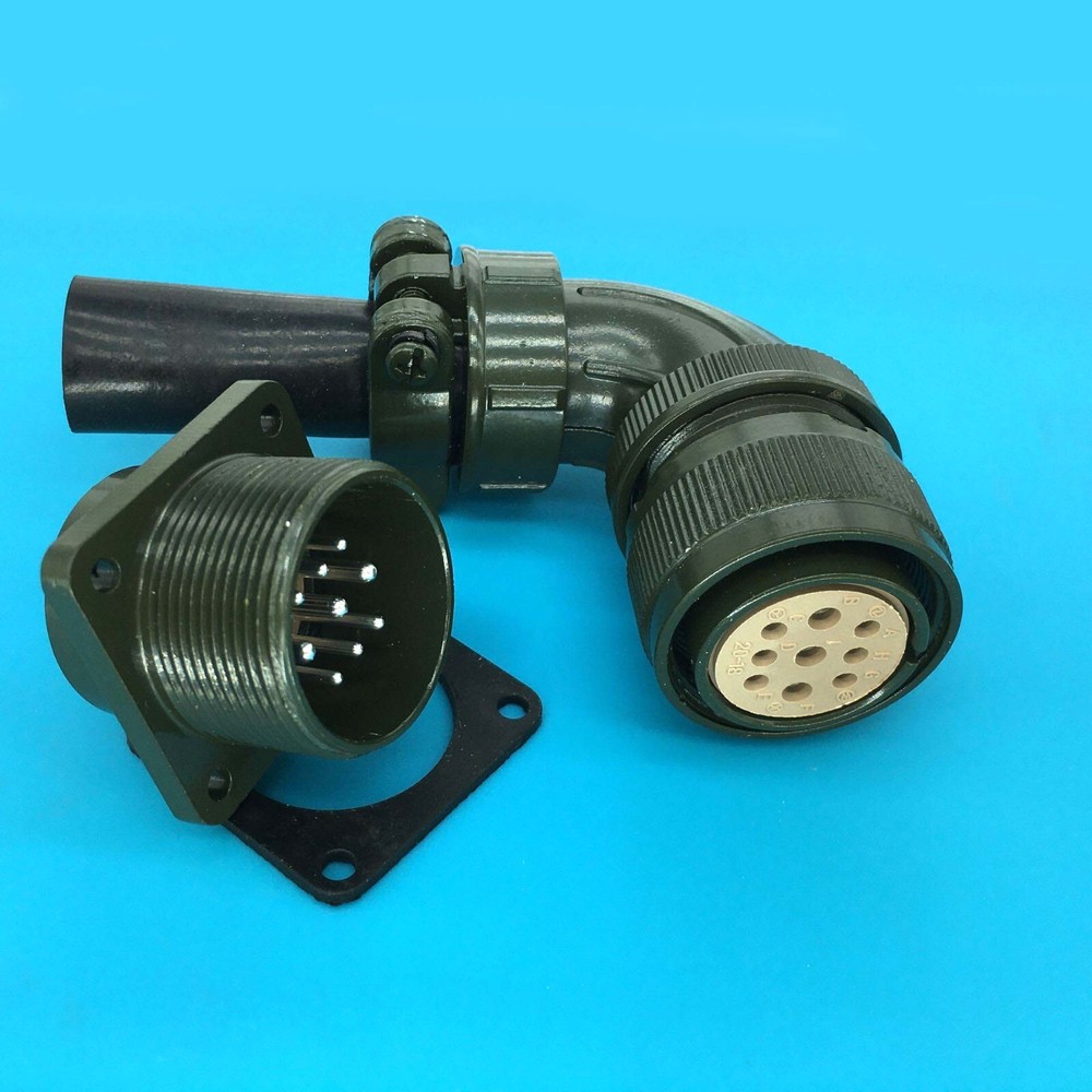 set 90° Aviation plug servo motor special plug & socket MS3108 20-18S 9-core