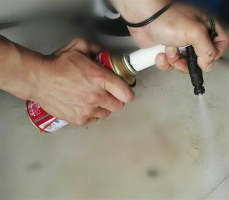 Universal Auto Fuel Injector Flush Cleaner Adapter Cleaning Tool Set