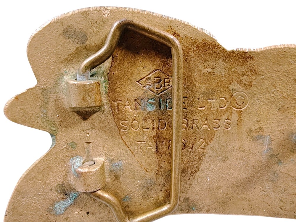 Tanside Ltd Solid Brass Flag Belt Buckle