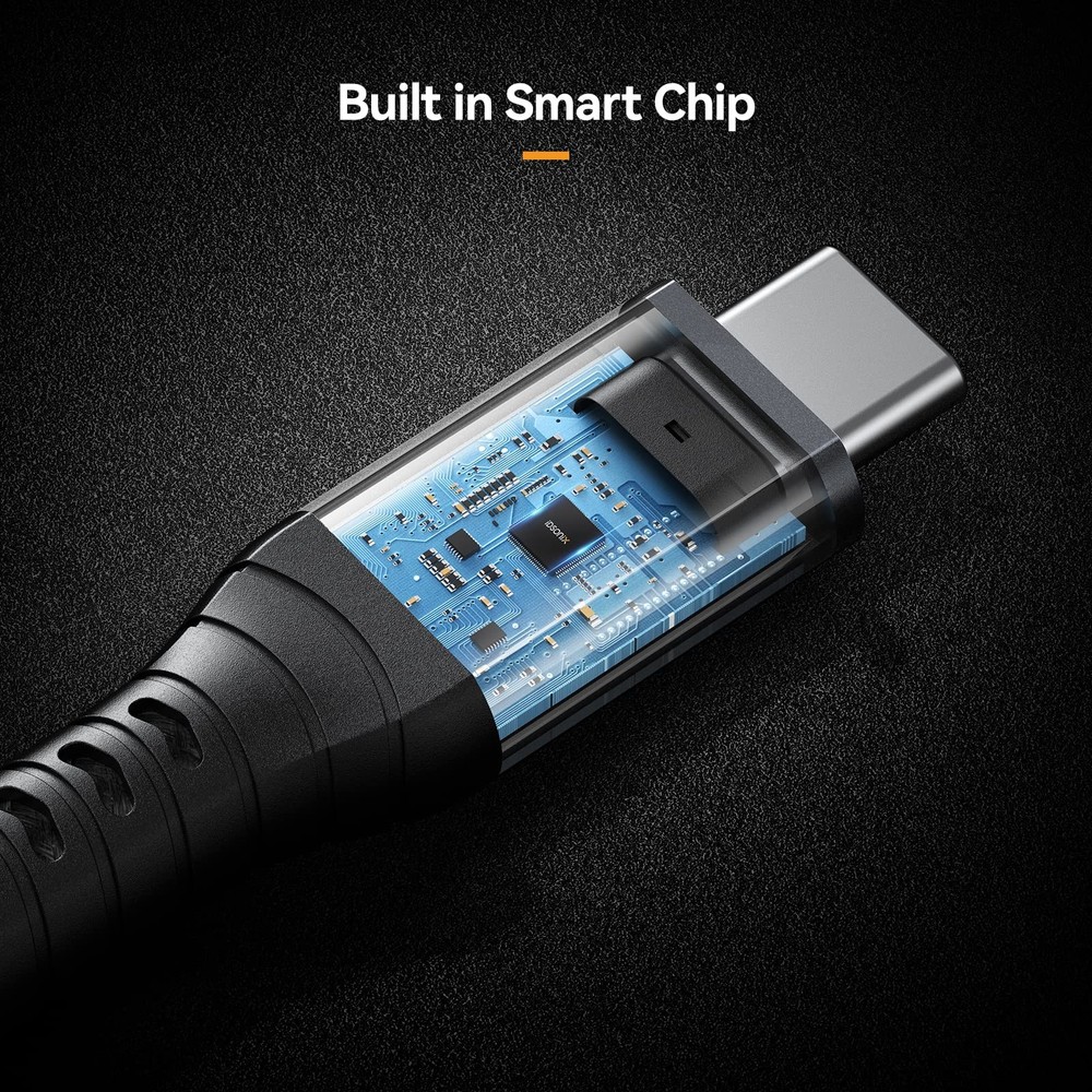 2.6FT USB C Cable 40Gbps Data Single 8K Dual 4K Display PD 100W LShaped